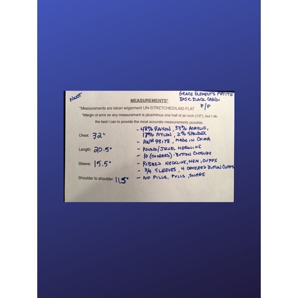 Grace Elements Petite Basic Cardigan, 3/4 Sleeve,… - image 8